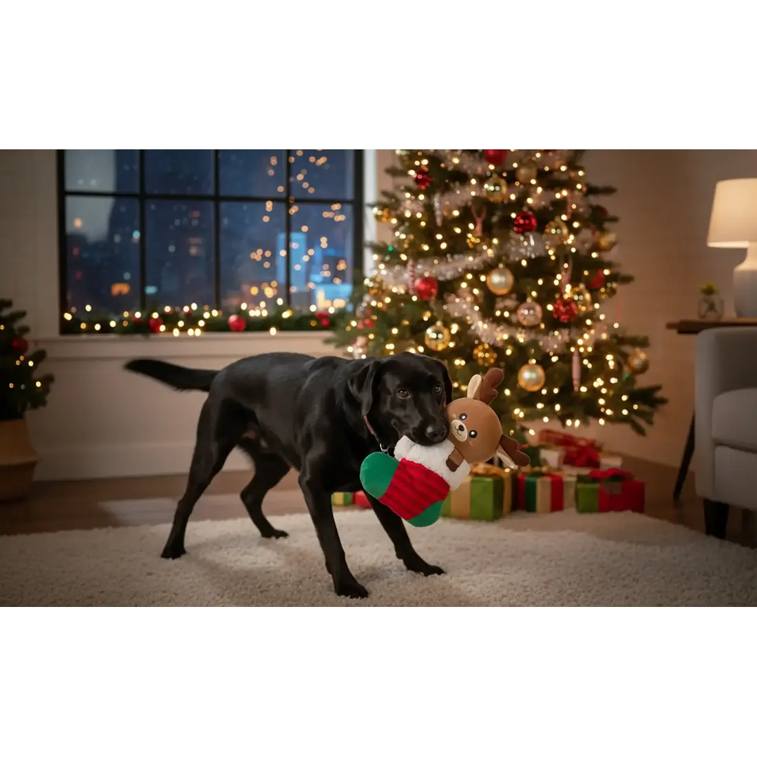 ZippyPaws EcoZippy Holiday Stocking Reindeer