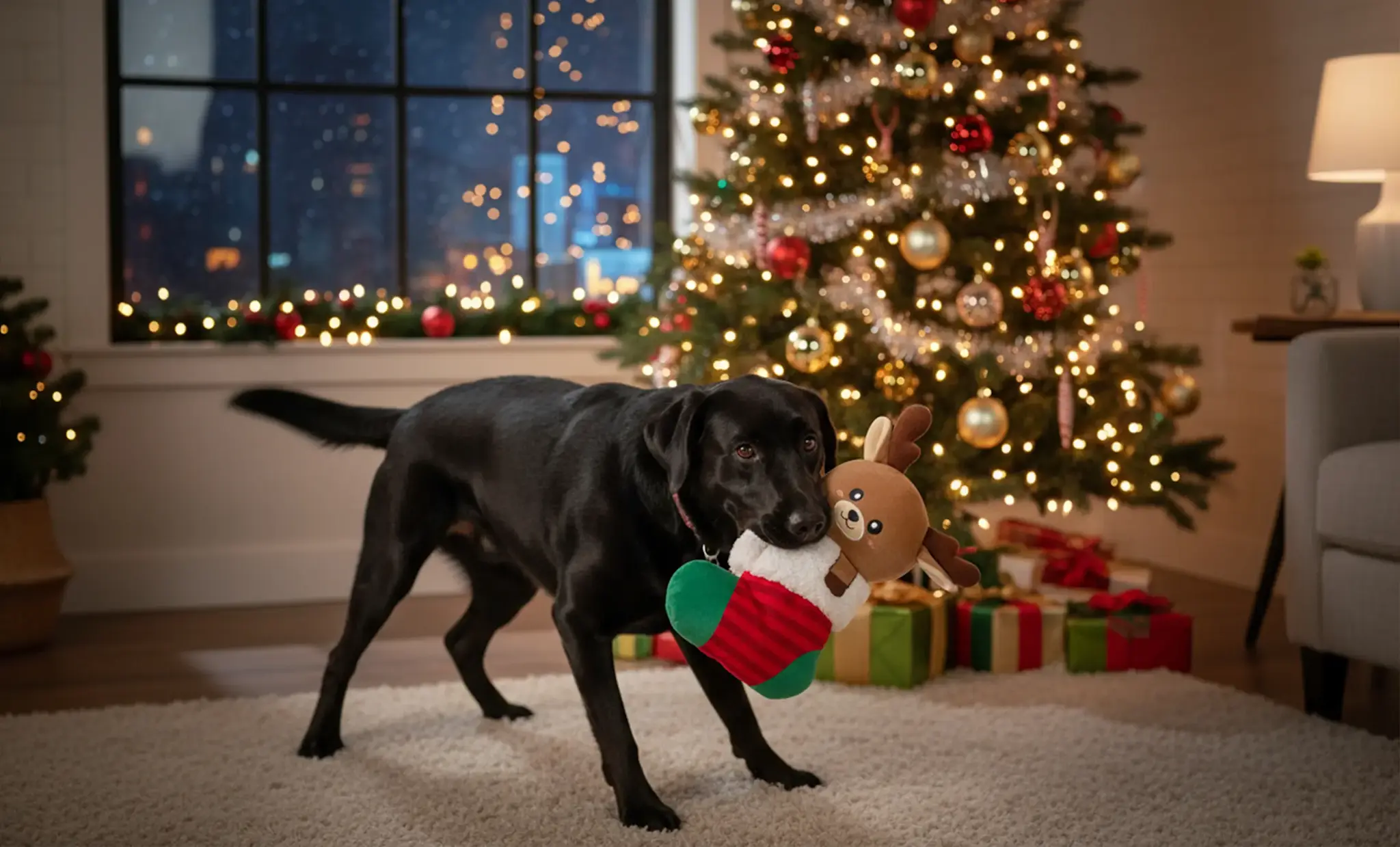 ZippyPaws EcoZippy Holiday Stocking Reindeer
