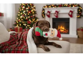 ZippyPaws EcoZippy Holiday Stocking Santa