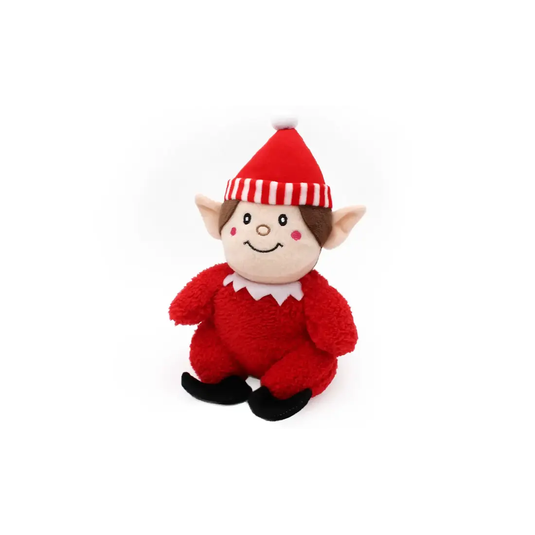 ZippyPaws Holiday Cheeky Chumz Red Elf