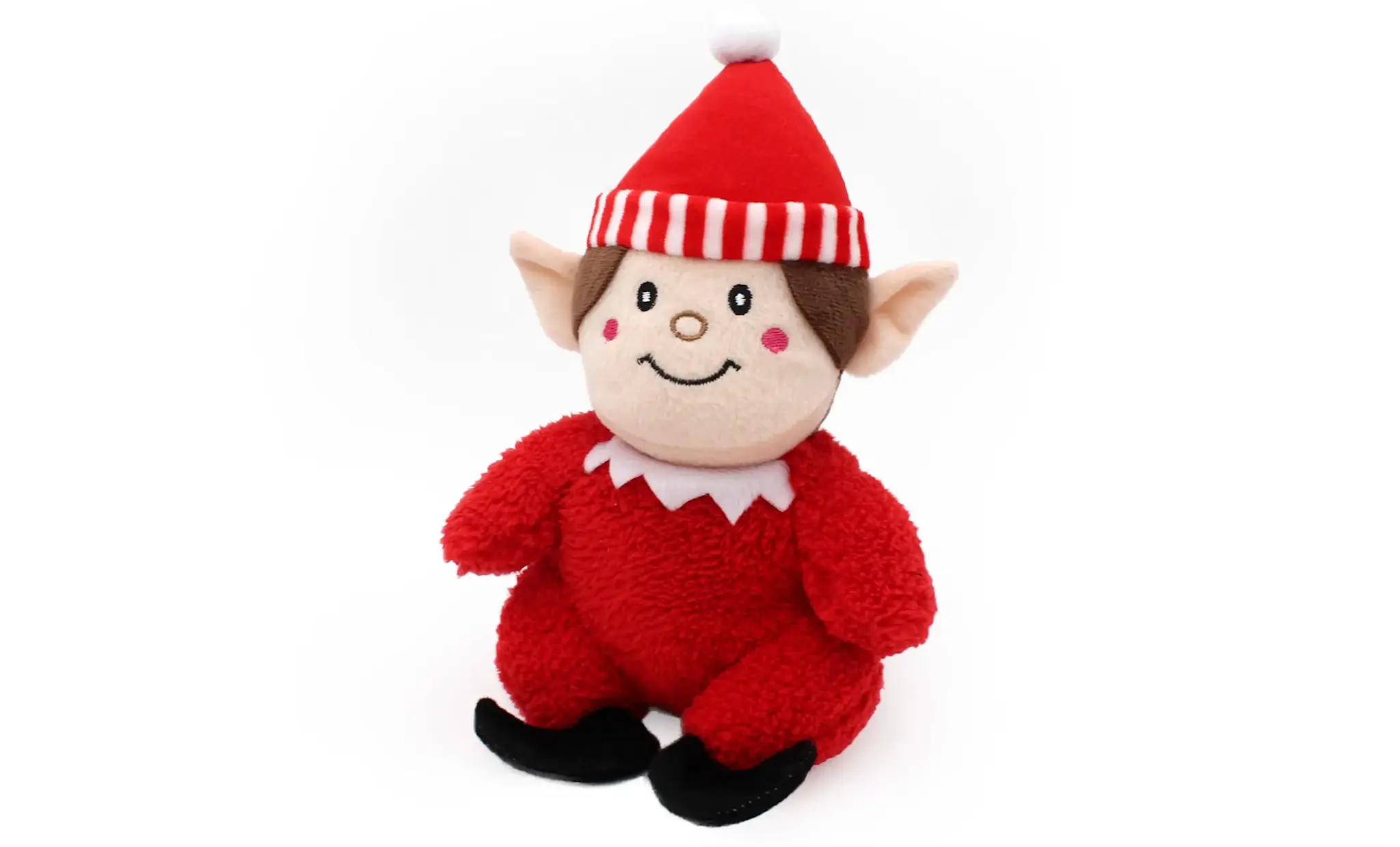 ZippyPaws Holiday Cheeky Chumz Red Elf