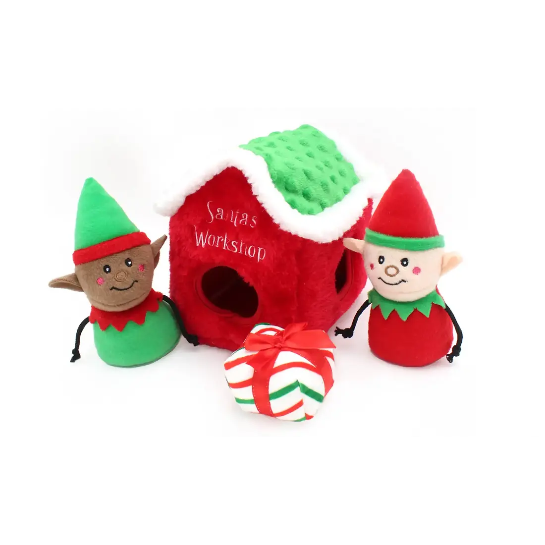 ZippyPaws Holiday Burrow Santa’s Workshop