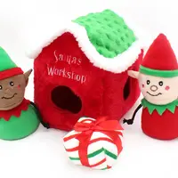 ZippyPaws Holiday Burrow Santa’s Workshop