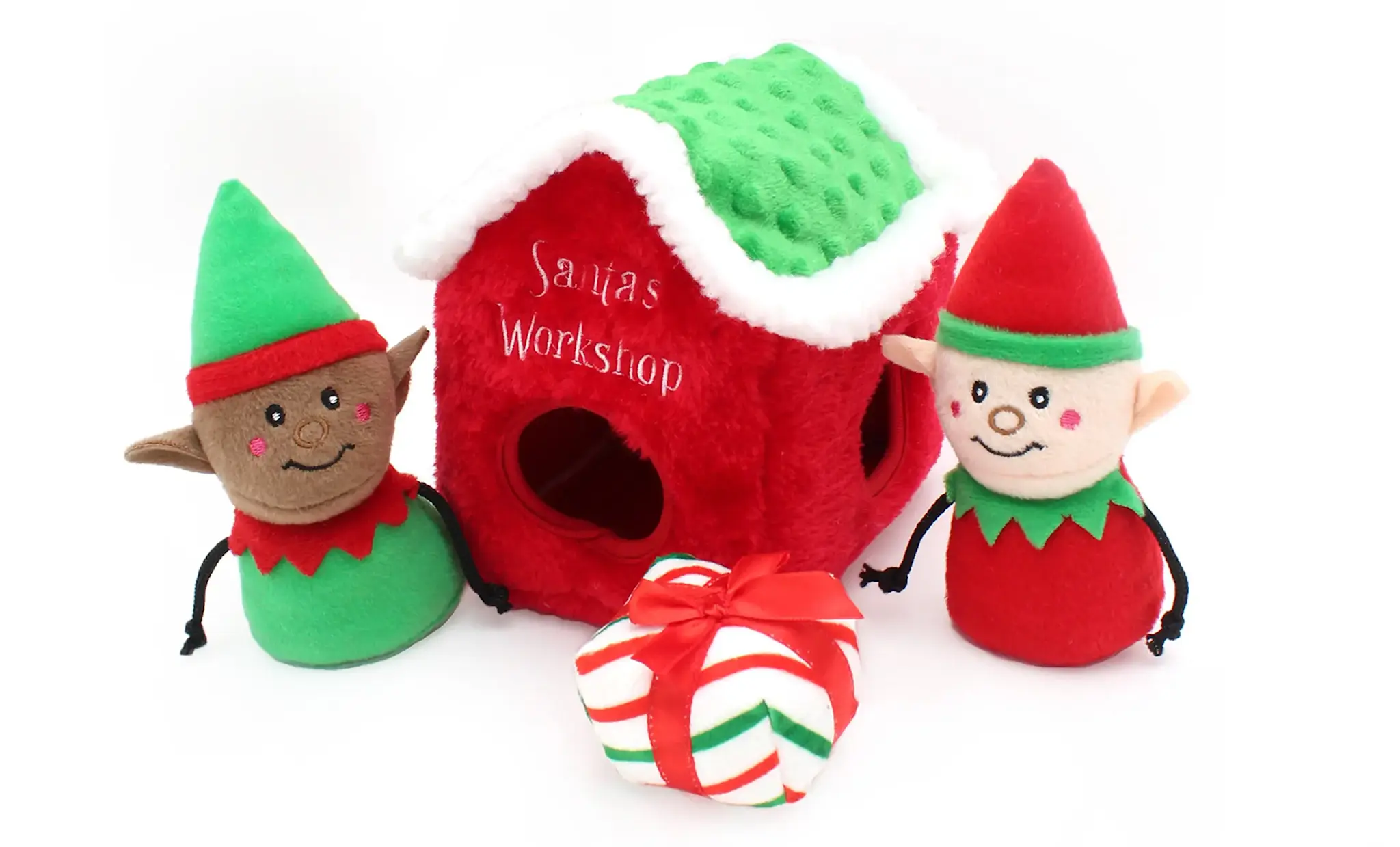 ZippyPaws Holiday Burrow Santa’s Workshop