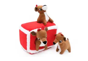 ZippyPaws Holiday Burrow Reindeer Pen