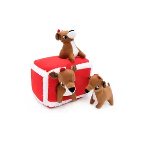 ZippyPaws Holiday Burrow Reindeer Pen