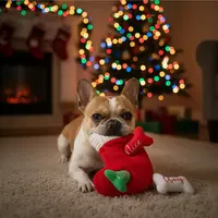 ZippyPaws Holiday Burrow Naughty or Nice Stocking