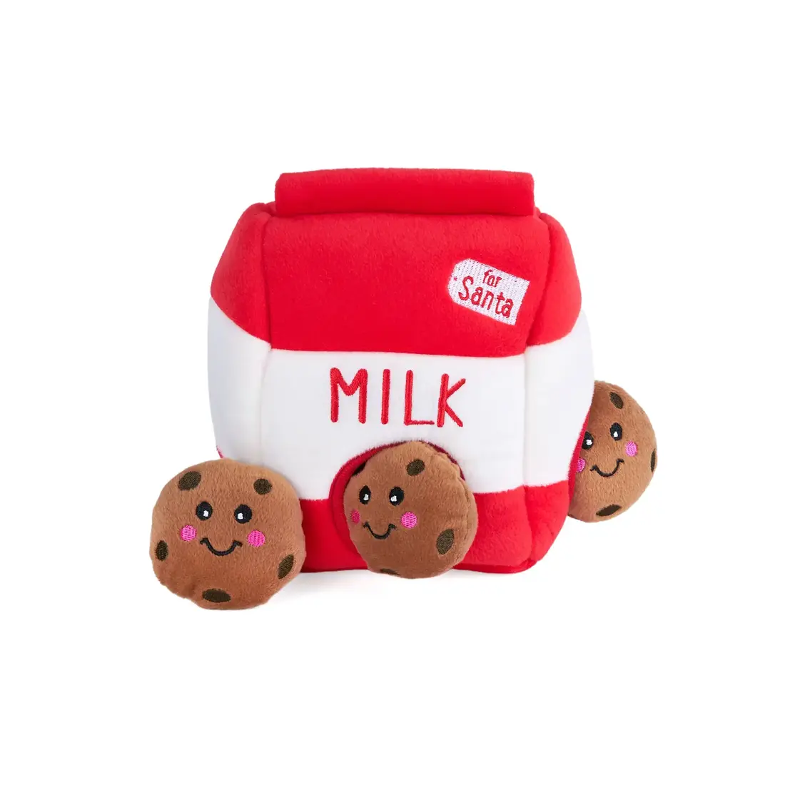 ZippyPaws Holiday Burrow Santa’s Milk and Cookies