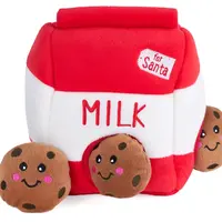 ZippyPaws Holiday Burrow Santa’s Milk and Cookies