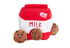 ZippyPaws Holiday Burrow Santa’s Milk and Cookies