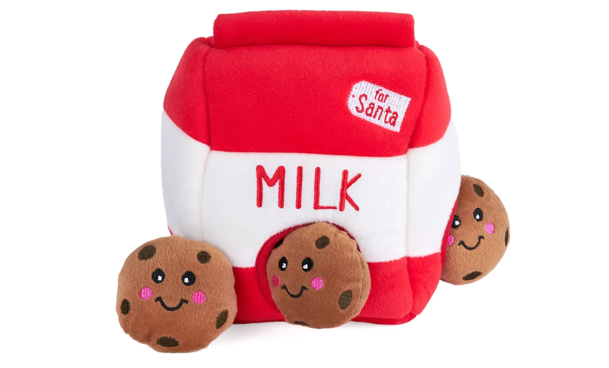 ZippyPaws Holiday Burrow Santa’s Milk and Cookies