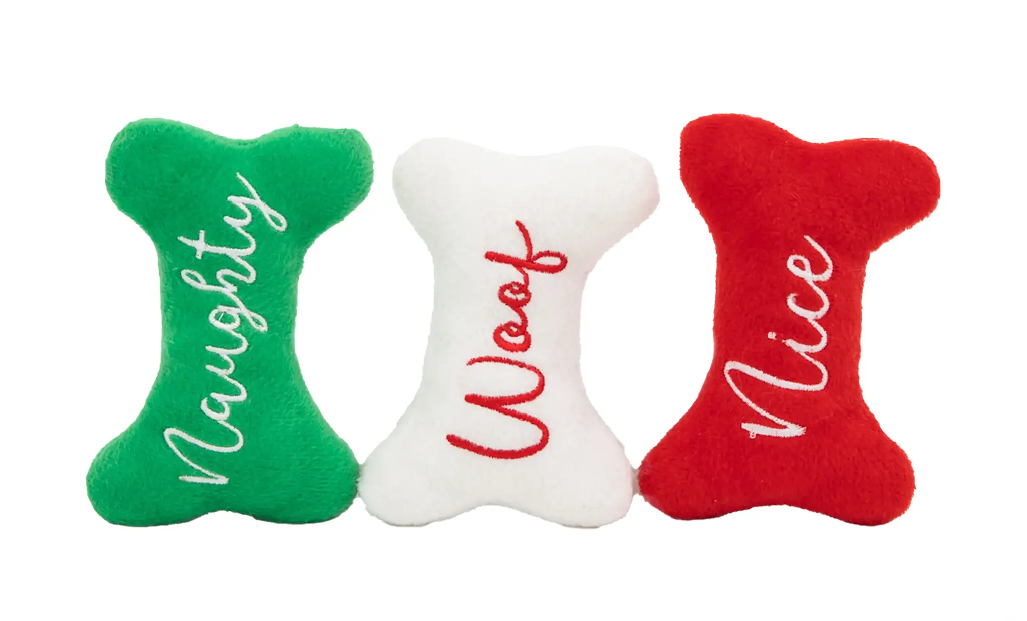ZippyPaws Holiday Miniz 3-pack Naughty and Nice Bones