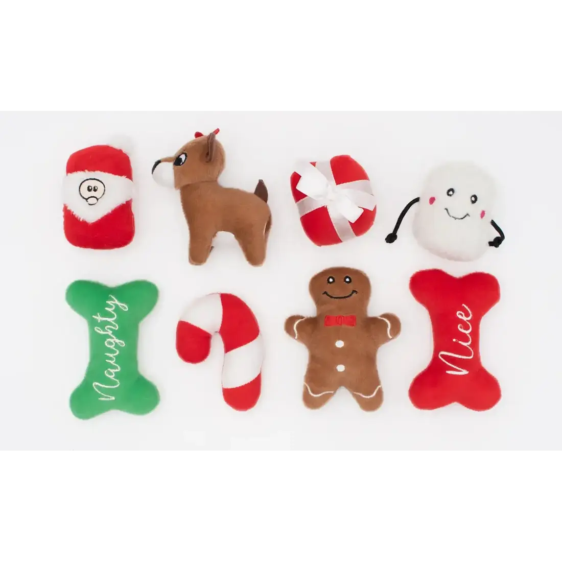 ZippyPaws Holiday Miniz 8-Pack
