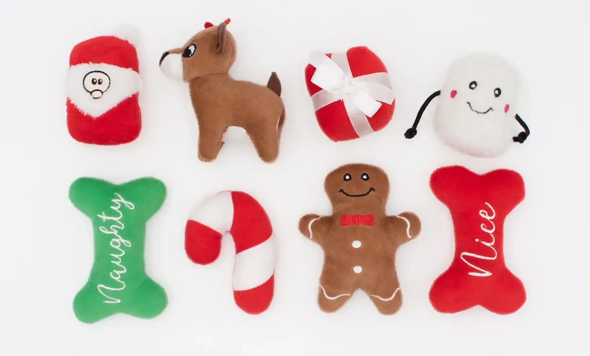 ZippyPaws Holiday Miniz 8-Pack