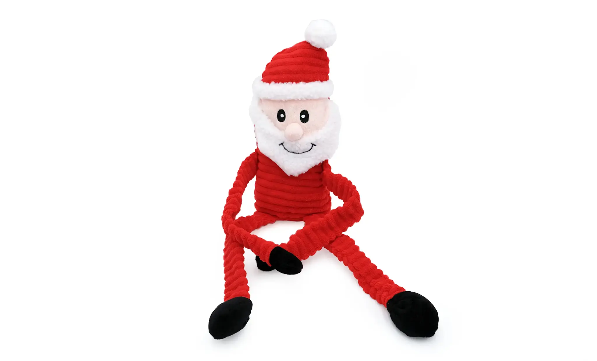 ZippyPaws Holiday Crinkle Santa Large