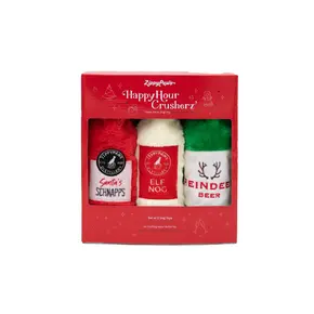 ZippyPaws Happy Hour Crusherz Holiday 3-pack