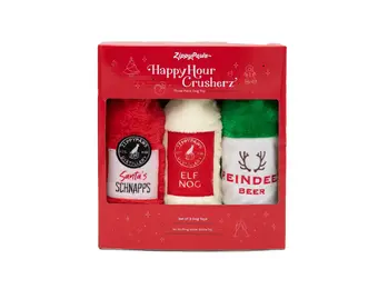 ZippyPaws Happy Hour Crusherz Holiday 3-pack