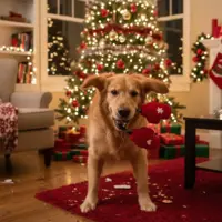 ZippyPaws Holiday RopeTugz Mittens