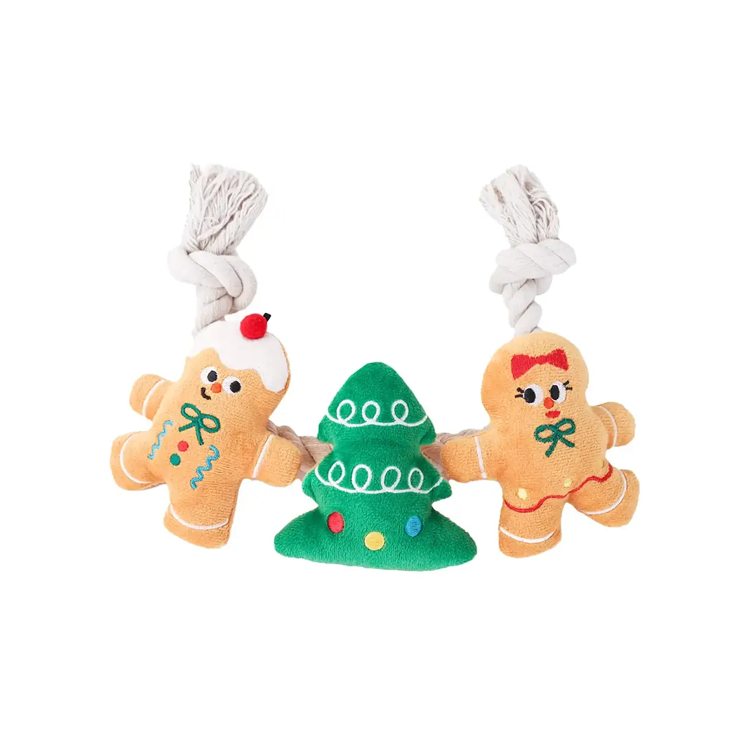 HugSmart Happy Woofmas – Holiday Gingerbread Man