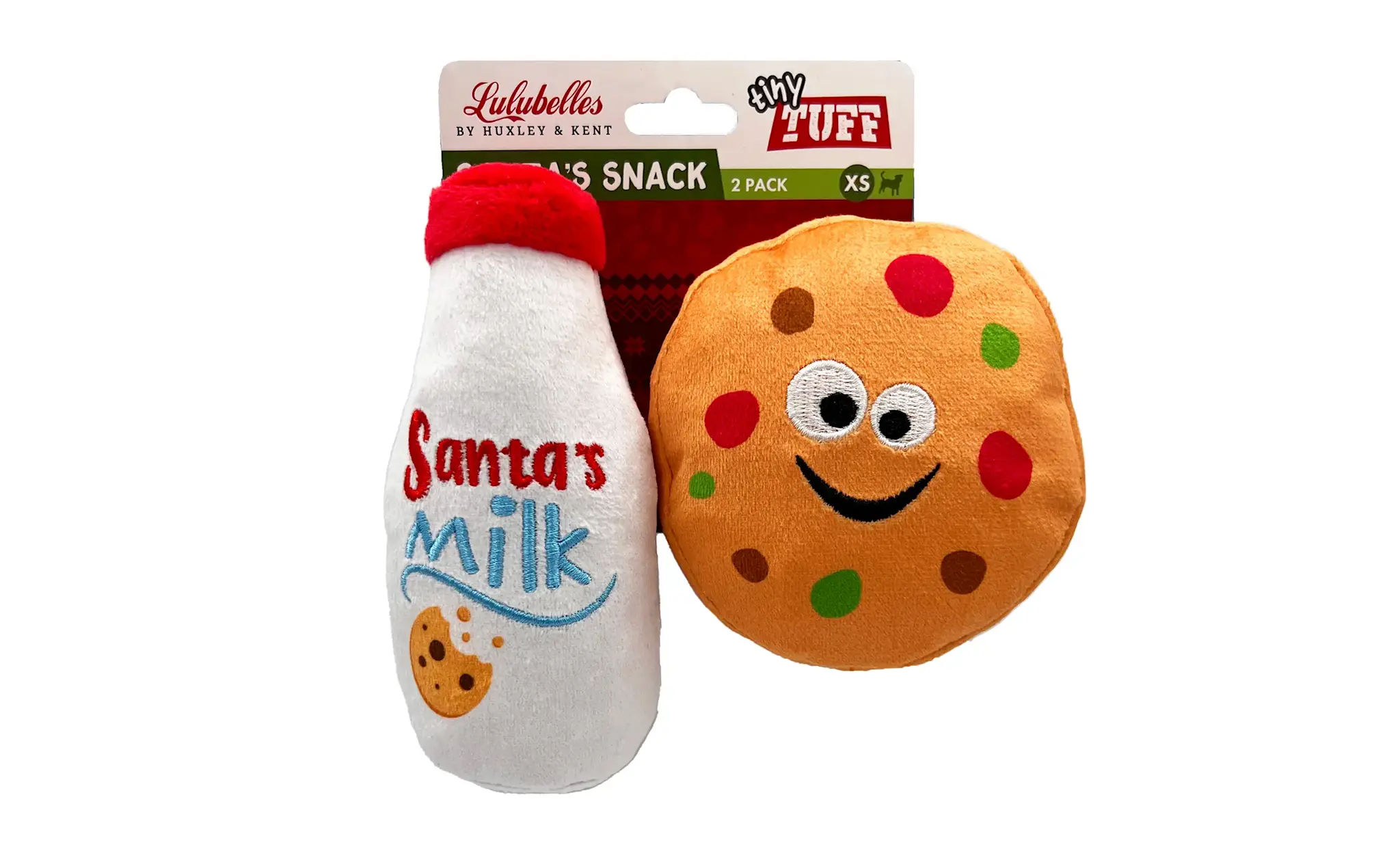 Huxley & Kent Lulubelles Tiny Tuff Santa’s Snack 2-pack
