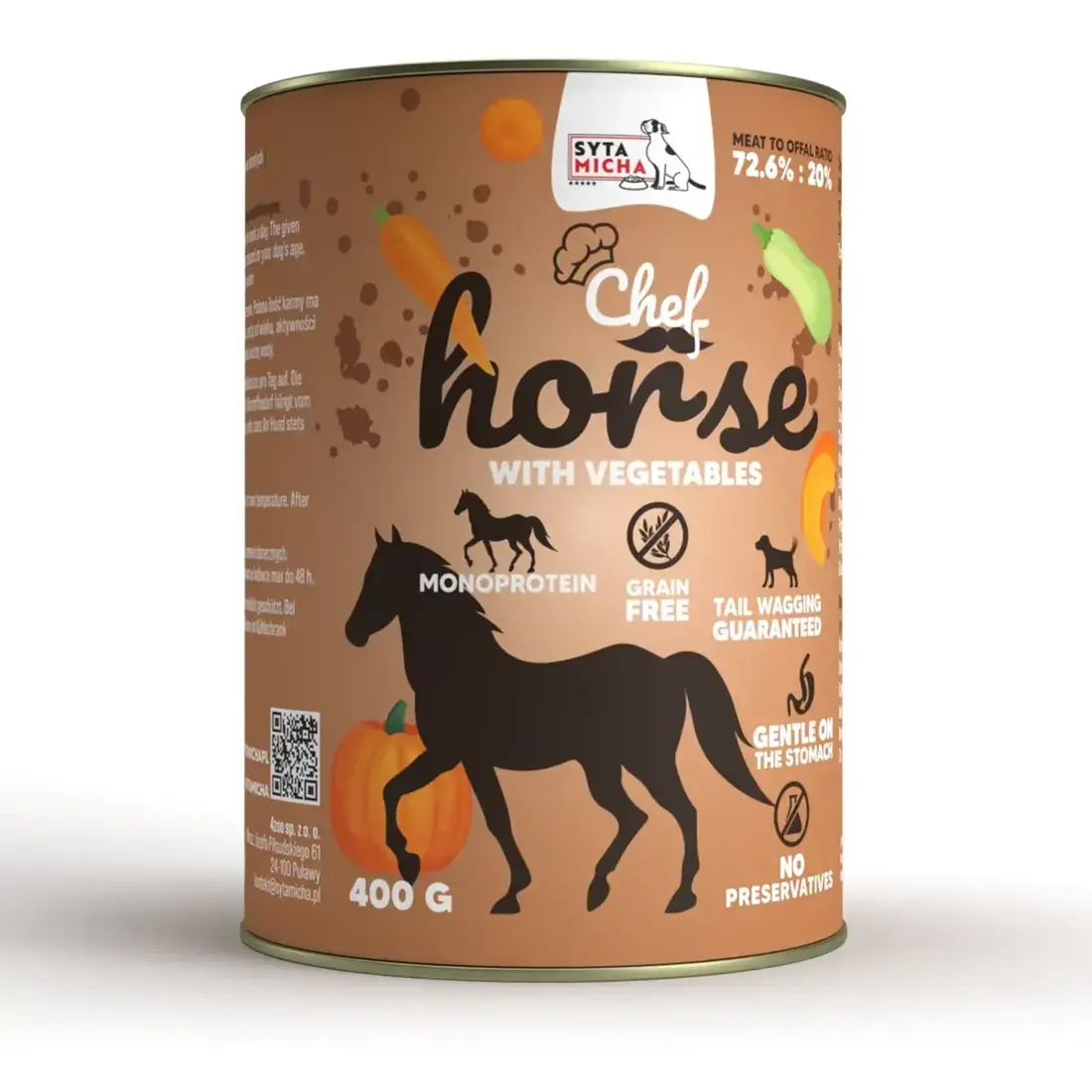 Syta Micha Wet Dog Food Horse with Vegetables