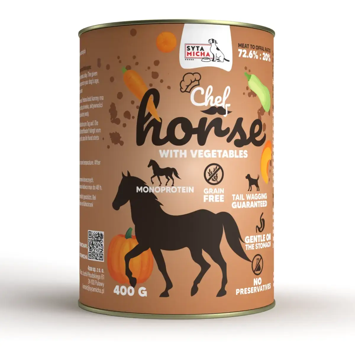 Syta Micha Wet Dog Food Horse with Vegetables