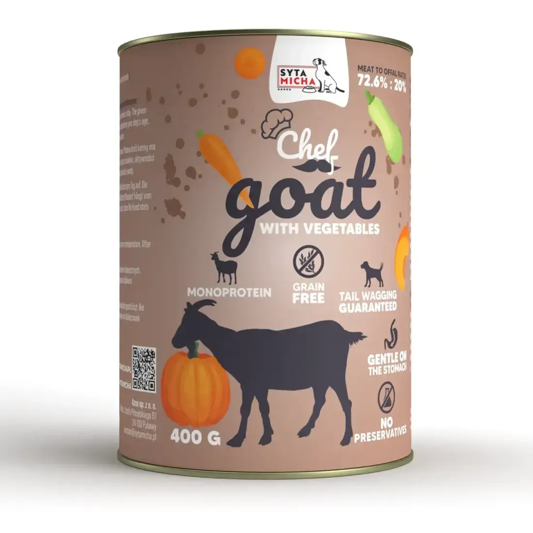 Syta Micha Wet Dog Food Goat with Vegetables