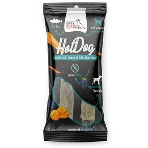 Syta Micha Hot Dog Chew Horse with Blackberries in Cod Skin