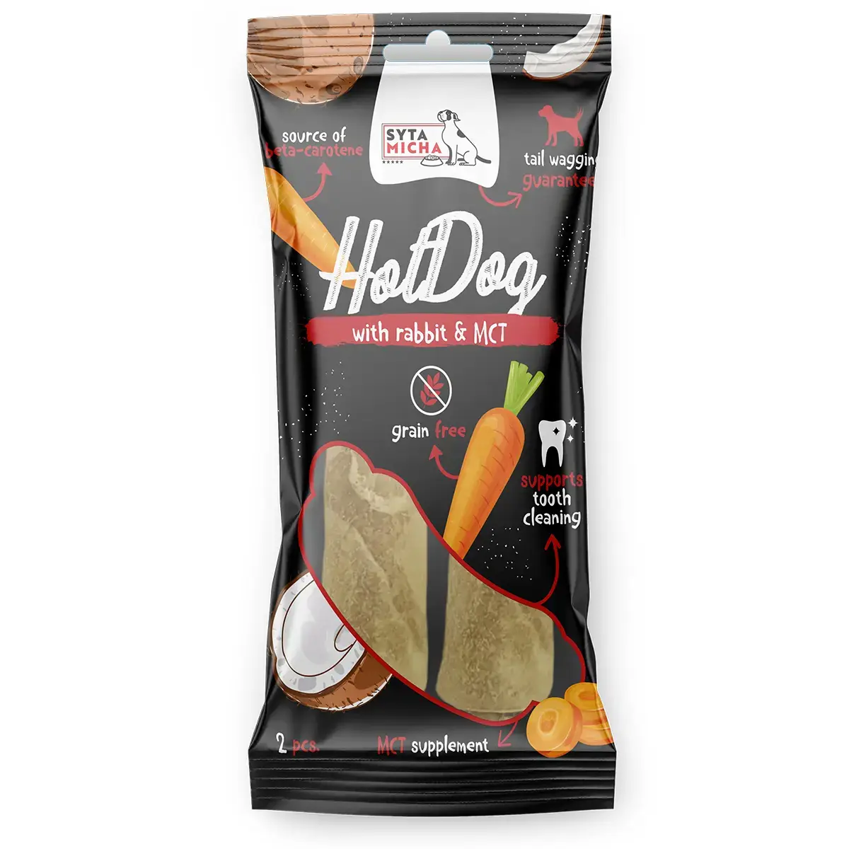 Syta Micha Hot Dog Chew Rabbit with MCT