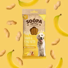 Soopa Banana & Peanut Butter Jumbo Dental Sticks
