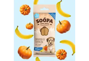 Soopa Banana & Pumpkin Dental Sticks for Puppies