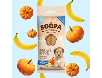 Soopa Banana & Pumpkin Dental Sticks for Puppies
