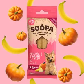 Soopa Banana & Pumpkin Mini Dental Sticks