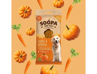Soopa Carrot & Pumpkin Jumbo Dental Sticks