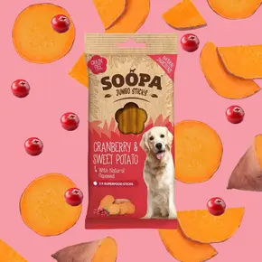 Soopa Cranberry & Sweet Potato Jumbo Dental Sticks