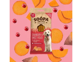 Soopa Cranberry & Sweet Potato Jumbo Dental Sticks
