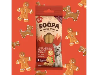 Soopa Gingerbread Biscuit Dental Sticks