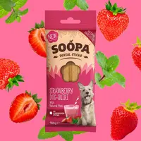 Soopa Strawberry & Dog Quiri Dental Sticks