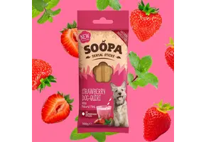 Soopa Strawberry & Dog Quiri Dental Sticks