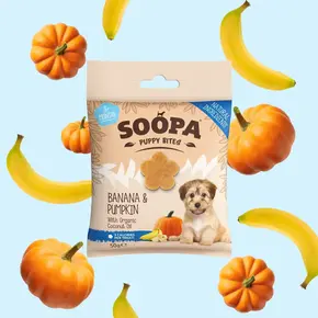 Soopa Banana & Pumpkin Healthy Bites for Puppies