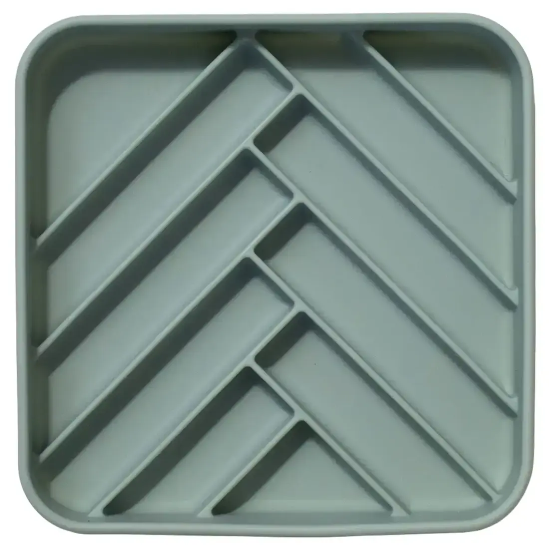 Dogged Chevron Slowfeeder Bowl