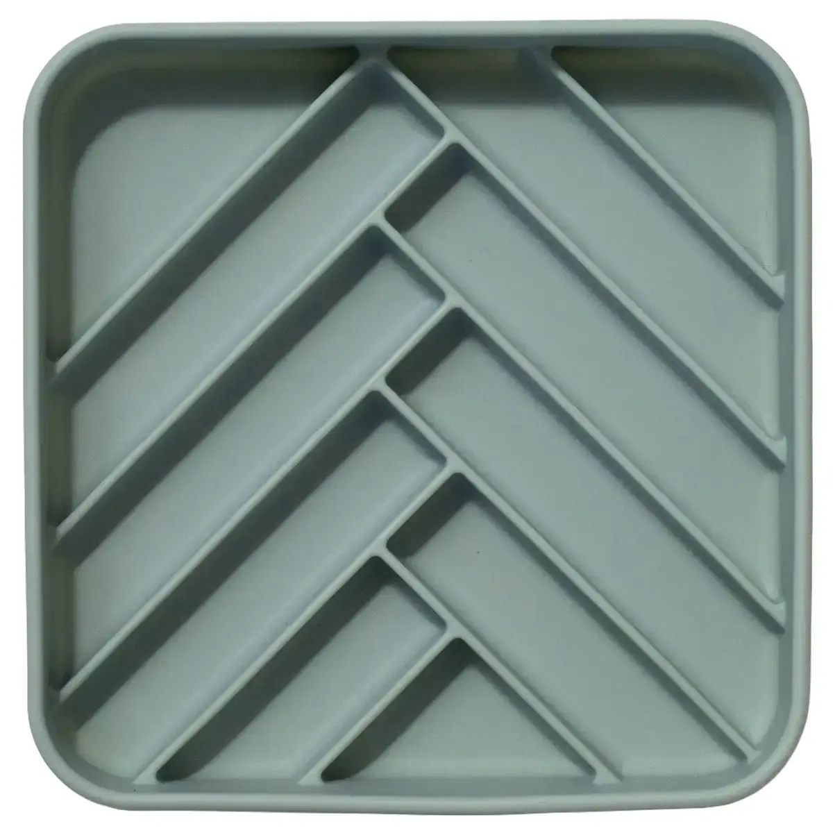 Dogged Chevron Slowfeeder Bowl