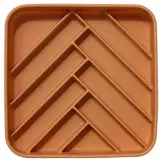 Dogged Chevron Slowfeeder Bowl