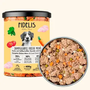 Fidelis Vers Gekookt Menu Kip & Zoete Aardappel