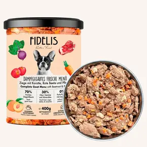 Fidelis Vers Gekookt Menu Geit & Cassave