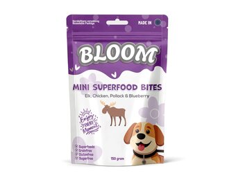 Bloom Mini Superfood Bites Elk, Chicken, Pollack, Blueberry