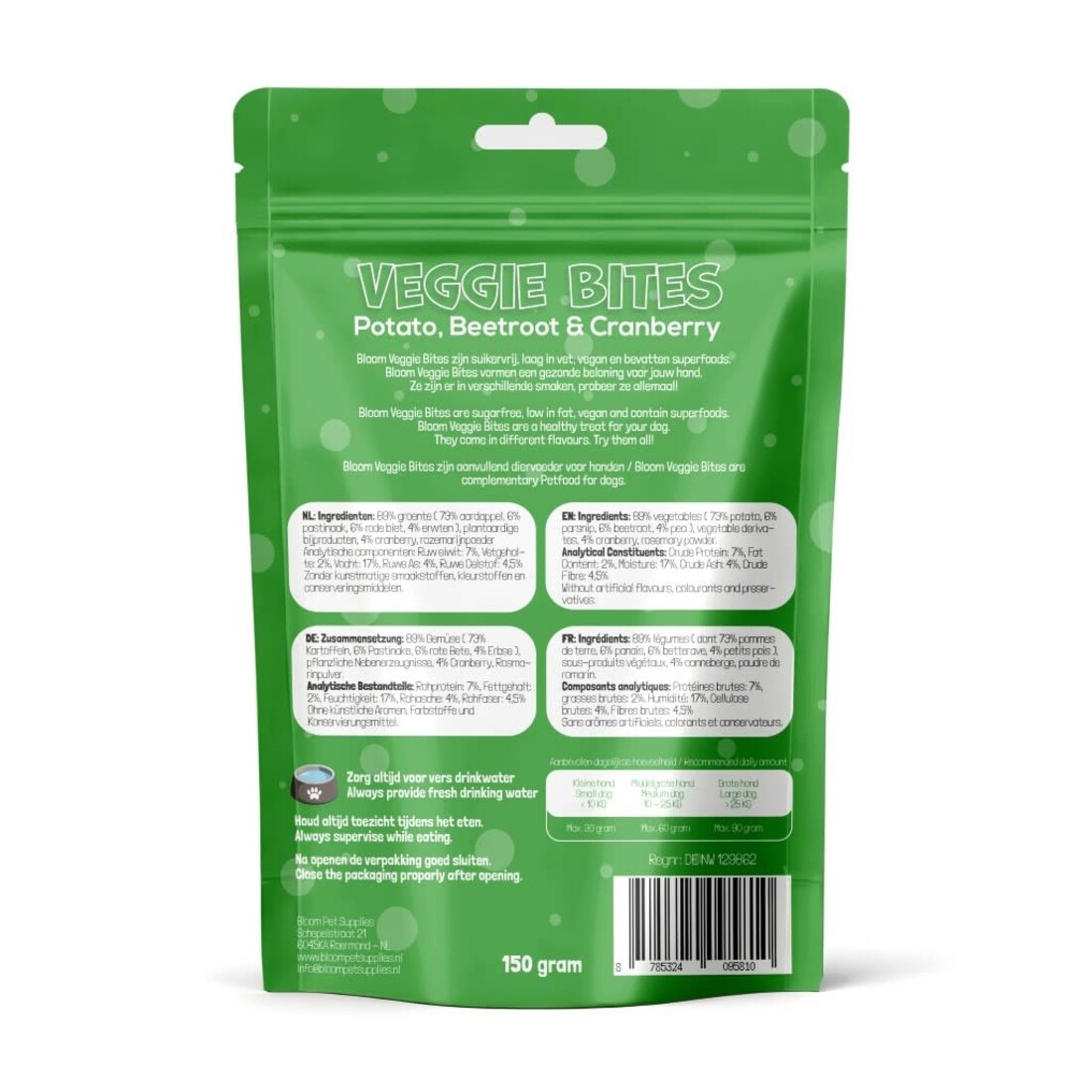 Bloom Veggie Bites Potato, Beetroot, Cranberry