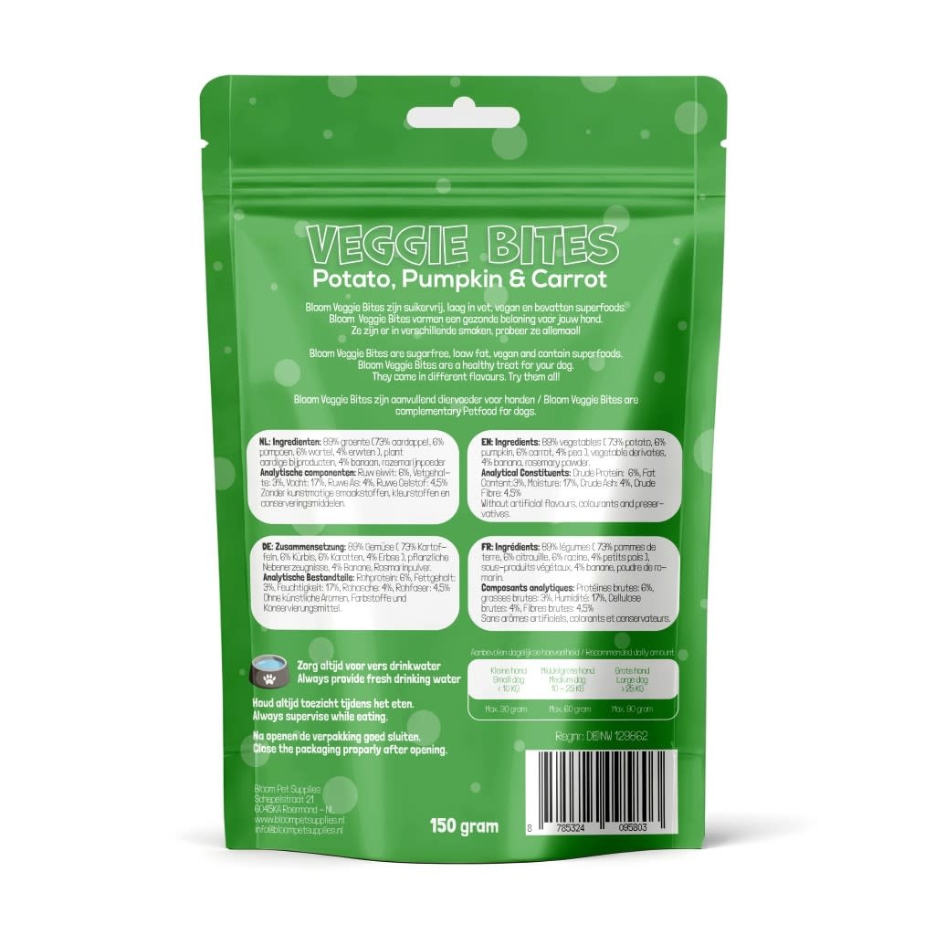 Bloom Veggie Bites Potato, Pumpkin, Carrot