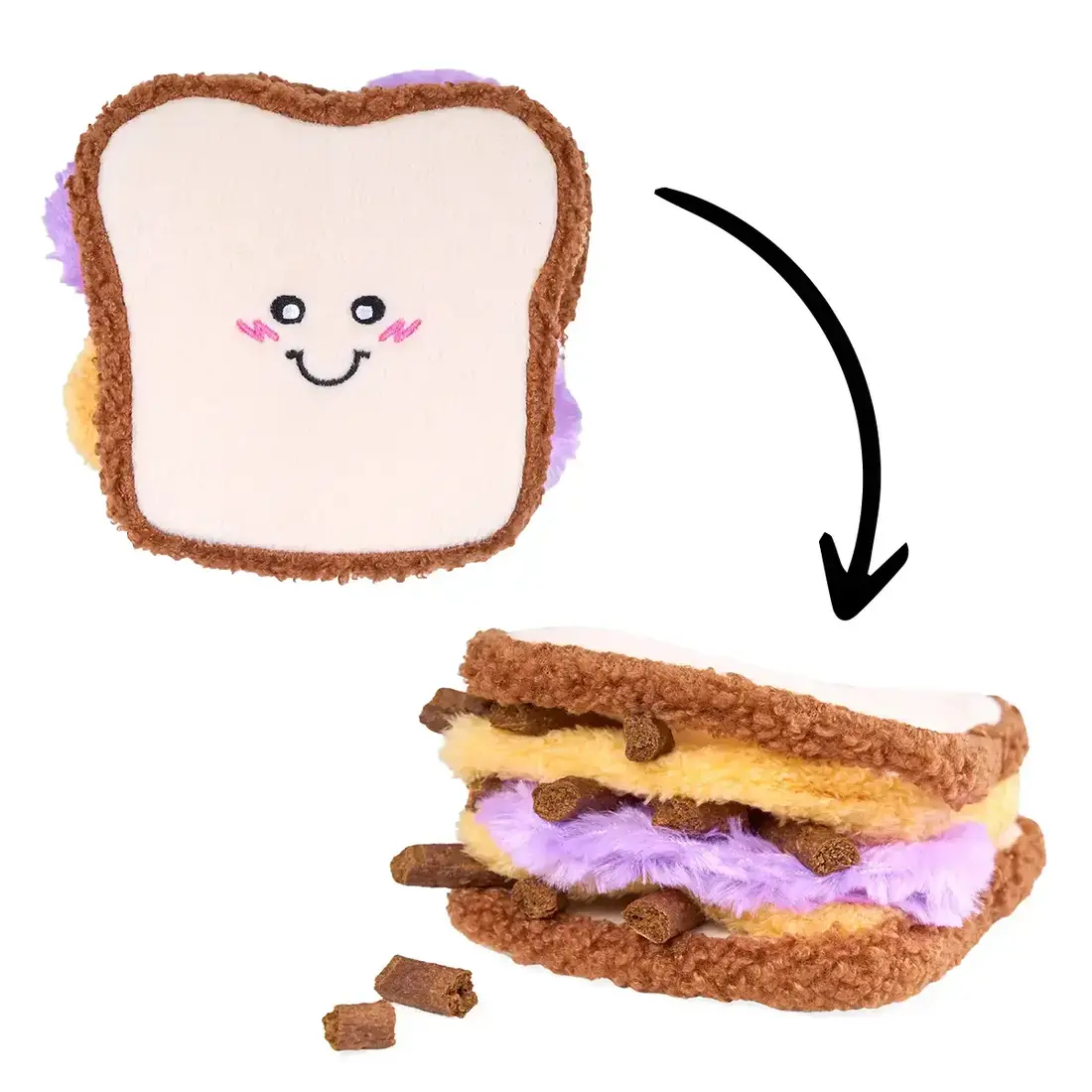 ZippyPaws Snufflerz PB&J Sandwich