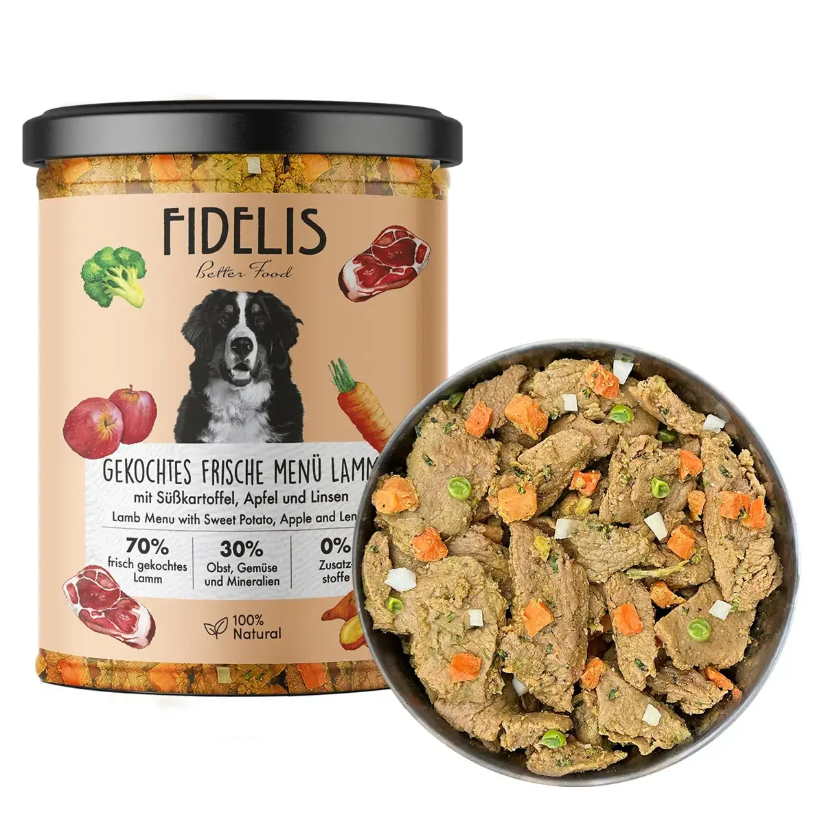 Fidelis Vers Gekookt Menu Lam & Zoete Aardappel